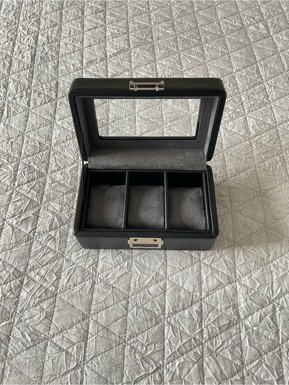 3-Grid Watch & Jewelry Storage Case